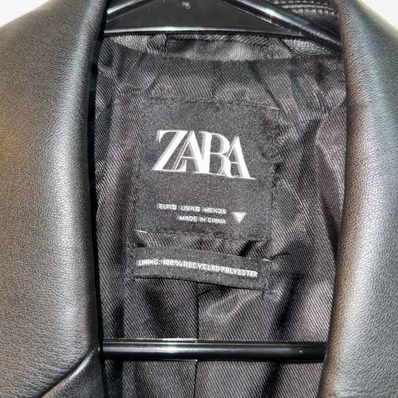 ZARA Fauz Leather Blazer - Picture 4 of 4